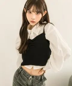 OLIVE des OLIVE シャツ キャミソール セット