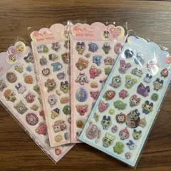 たまごっち　空気シール　3D立体シール　4枚セット