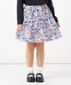 any FAM KIDS　花柄スカート　アイボリー系　120