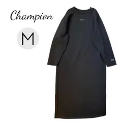 【良品】チャンピオン ワンピース M ブラック ロング スウェット スリット