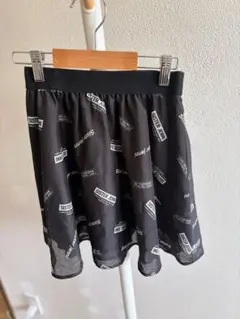 Sister Jenni 黒 ロゴプリント スカート