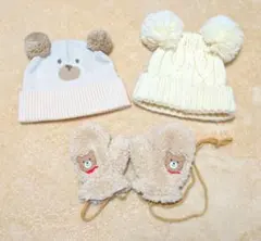 Aurelia KOBE ベビー帽子セット 手袋