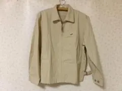 89984 クロコダイル　ジップアップジャケット　ベージュ　M