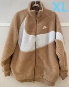 Nike ボアジャケット ベージュ/ホワイト XL