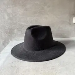 黒　ウールフェルト　ハット