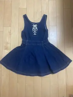 150センチ・デニムジャンパースカート