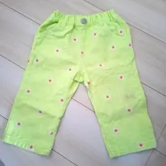 BREEZE ライム花柄パンツ　90