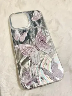 iPhone13 iPhone14 新品　蝶模様のiPhoneケース