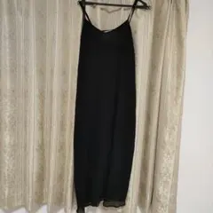 最終お値下げ！！　ショコラフィネローブ　ブラックキャミワンピース