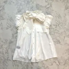 Lois Crayon ボウタイ シフォン ブラウス フリルのサムネイル