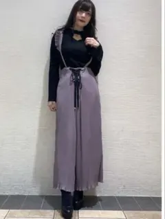 【定価12000円】レースアッププリーツパンツ EATME イートミー F