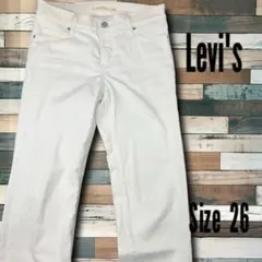 リーバイス 312 SHAPING SLIM ホワイトデニム ジーンズ W26のサムネイル