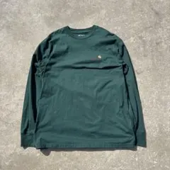 carhartt ダークグリーン ロングスリーブ Tシャツ L