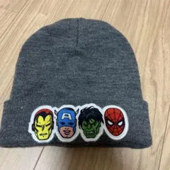 マーベル ニット帽 アイアンマン スパイダーマン