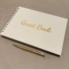ゲストブック 芳名帳 サインブック ホワイト 結婚式 記念日