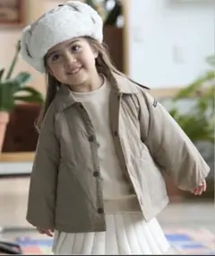 petitmain ベージュ ボタン付きジャケット