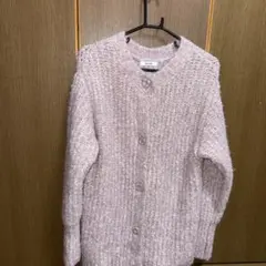 【NICE CLAUP】ロングカーデワンピース/きらっとミックスカラー