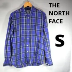 【良色】THE NORTH FACE サイズS ボタンダウンチェックシャツ 薄手