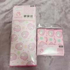 マイメロ 吸水マット マイクロファイバー布巾 3Pセット ワッツ