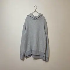 しまむら スウェット パーカー サイドスリット グレー L プルオーバー