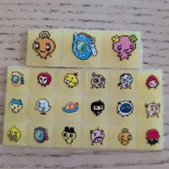 たまごっちシール　タイルシール　ブロックシール　おすそわけ