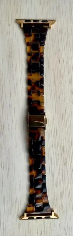 Apple Watch バンド 鼈甲柄と 　　　　　　　　　　編み込みバンド