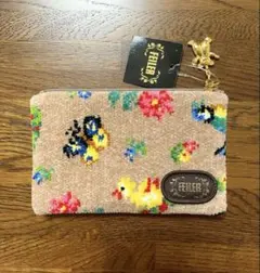 フェイラー　ハイジ　フラットポーチ　ベージュ　完売品