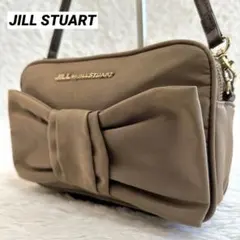 ジルバイ ジルスチュアート リボン ナイロンポシェット ショルダーバッグ ブラウ