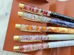 81 ハーバリウムボールペン　５本セット　ハンドメイド