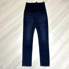 【美品】　UNIQLO スマートアンクル　マタニティパンツ デニム　M