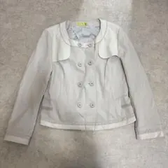 ヒロコビス ダブルボタン切替ジャケット 配色デザイン 13AB 春カラー