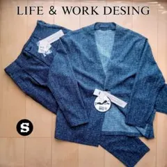 LIFE ＆ WORK DESING パジャマスーツ　セットアップ【S】 LIFE ＆ WORK DESIGN パジャマスーツ セットアップ - メルカリ