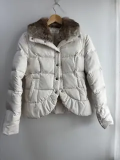 【冬物値下げ中】any sis 洗える ダウンジャケット ファー付き