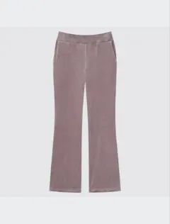 ユニクロ　ウルトラストレッチスムースフレアパンツ　ピンク　Mサイズ