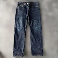 ダークブルー ストレートデニム