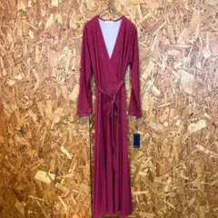 新品タグ付き‼️ rinfarre ロングワンピース ドレス フレア ピンク