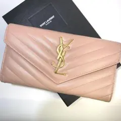 ✨️極美品✨️付属品完備✨️サンローラン YSL 長財布 Vステッチ レザー