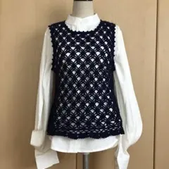ハンドメイド☆手編みベスト