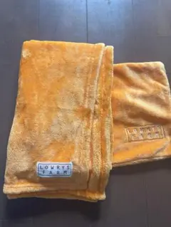 【新品】ローリーズファーム LOWRYS FARM ブランケット オレンジ