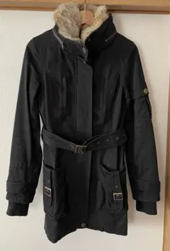 EGOIST ファー付きモッズコート　ブラック