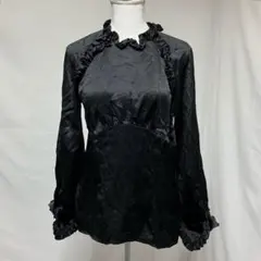 BCBGマックスアズリア　シルク100% フリル　ブラウスのサムネイル