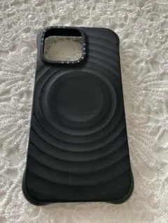 Casetify ウェーブシリコンケースブラック iPhone15ProMax