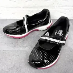 PUMA（23.5）バレエシューズ ストラップ カジュアル スニーカー
