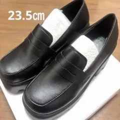 新品☆GRL 厚底ローファー ブラック　23.5㎝　グレイルのサムネイル