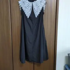 MIMI ビックレース襟 ワンピース