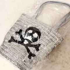 【新品】カーリーコレクション　総スパンコール ミニバック　シルバー