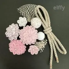 164髪飾り　つまみ細工　七五三　成人式　結婚式　卒業式