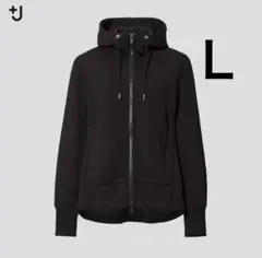 UNIQLO+J ドライスウェット フルジップパーカー ブラック Ｌ