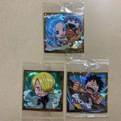 【3点】麦わらの一味 ワンピース 大海賊シールウエハース LOG.4