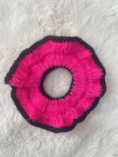 【現品限り！1点物】大人気！シュシュ✴︎ハンドメイド✴︎編み物